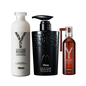 Yitree Eastern Botanics Renewal Shampoo Powder (for oily scalp)+Nourishing Hair Mask+Renewal Scalp Serum